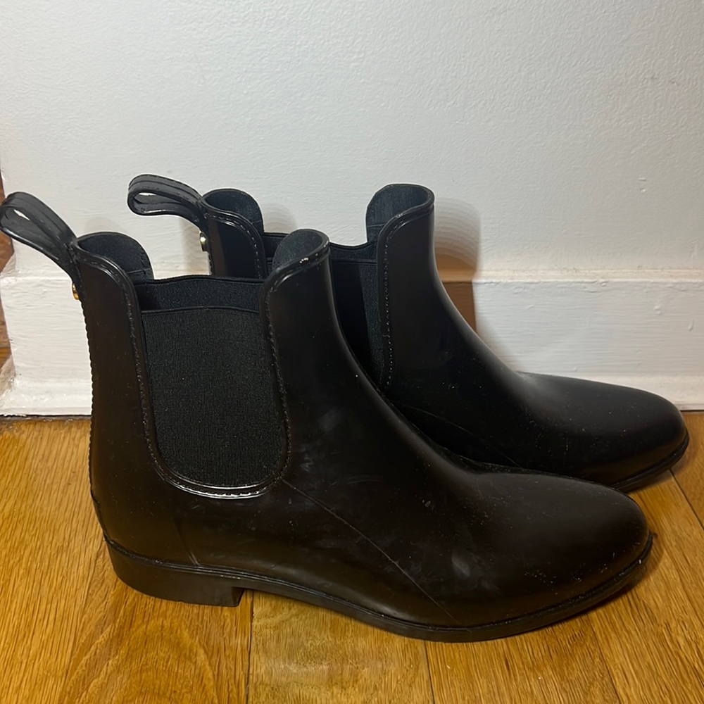 Sam Edelman Black Chelsea rain boots size 10